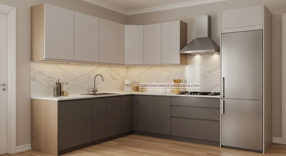 Karya L shape Kitchen Set