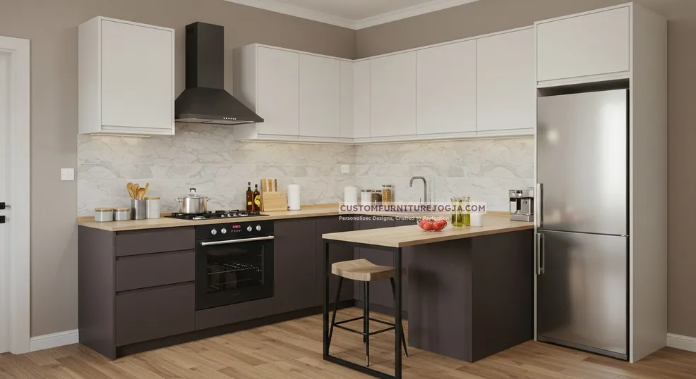 Karya L shape Kitchen Set
