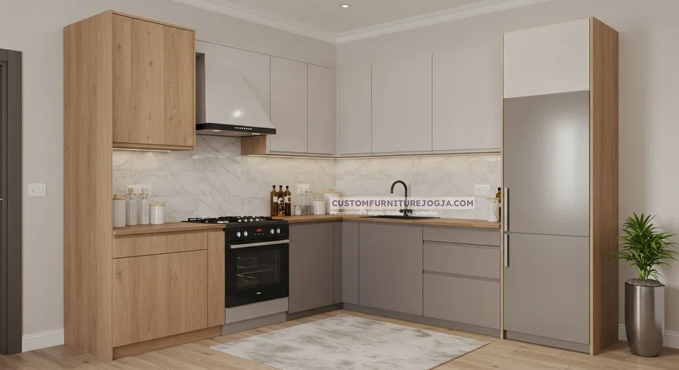 Karya L shape Kitchen Set