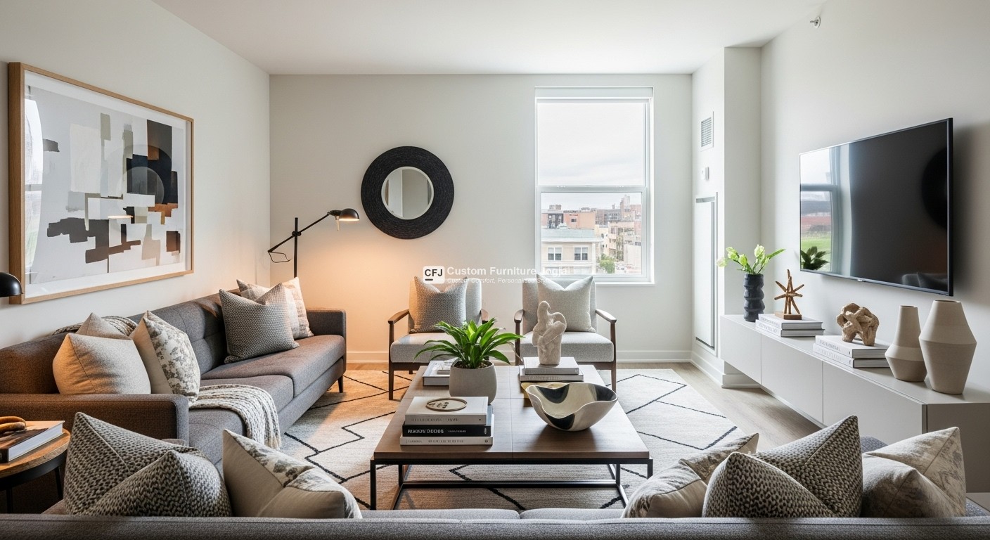 custom furniture ruang tamu jogja