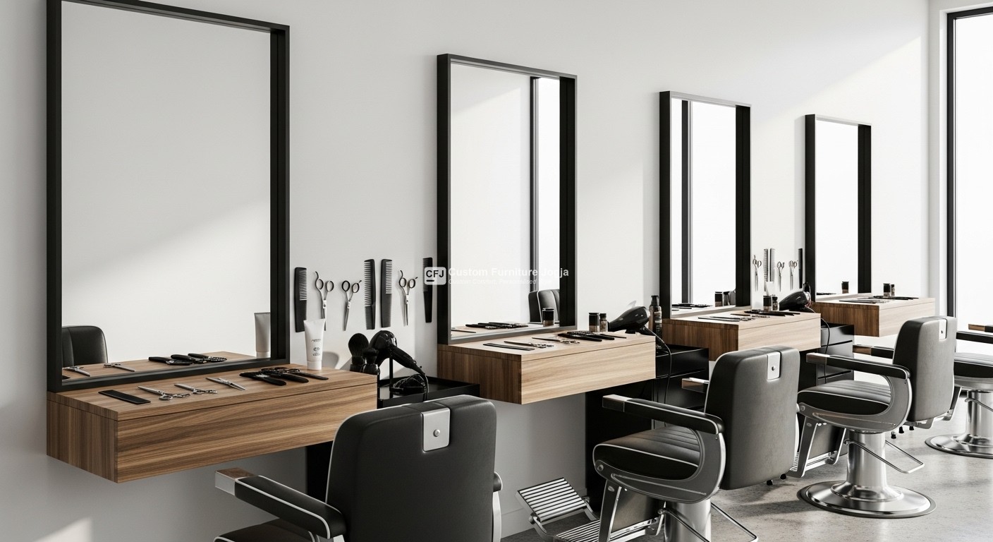 custom furniture barbershop jogja