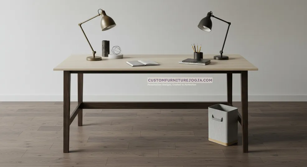 Jasa pembuatan meja kerja custom berkualitas di Jogja